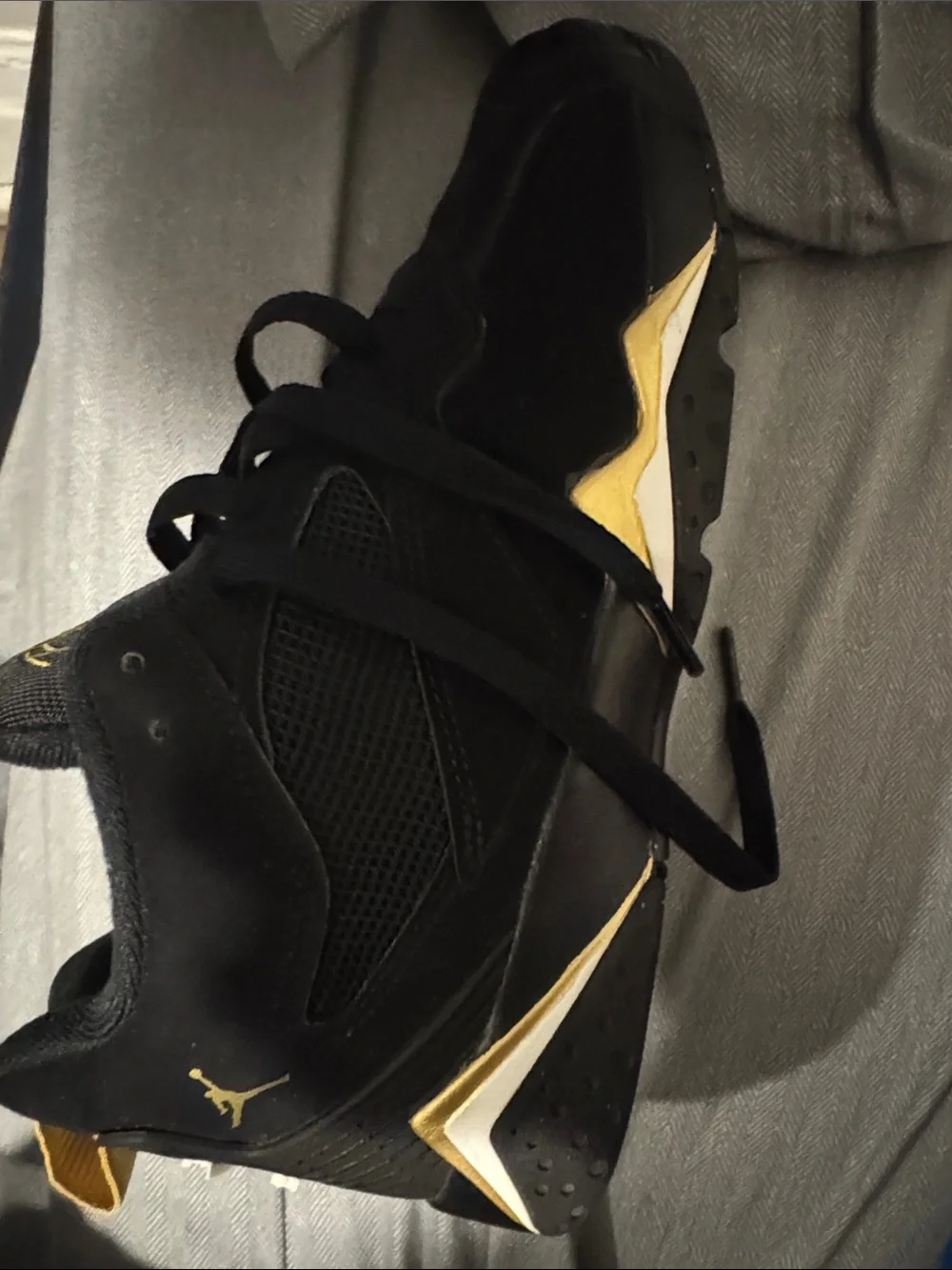 Nike Black and Gold Men's Sneakers